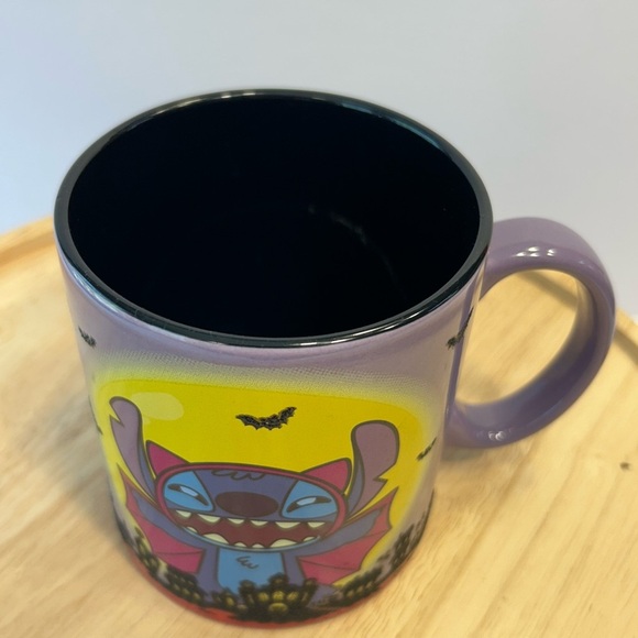 Disney Halloween Vampire Stitch Ceramic 20oz large textured Mug - Picture 2 of 9